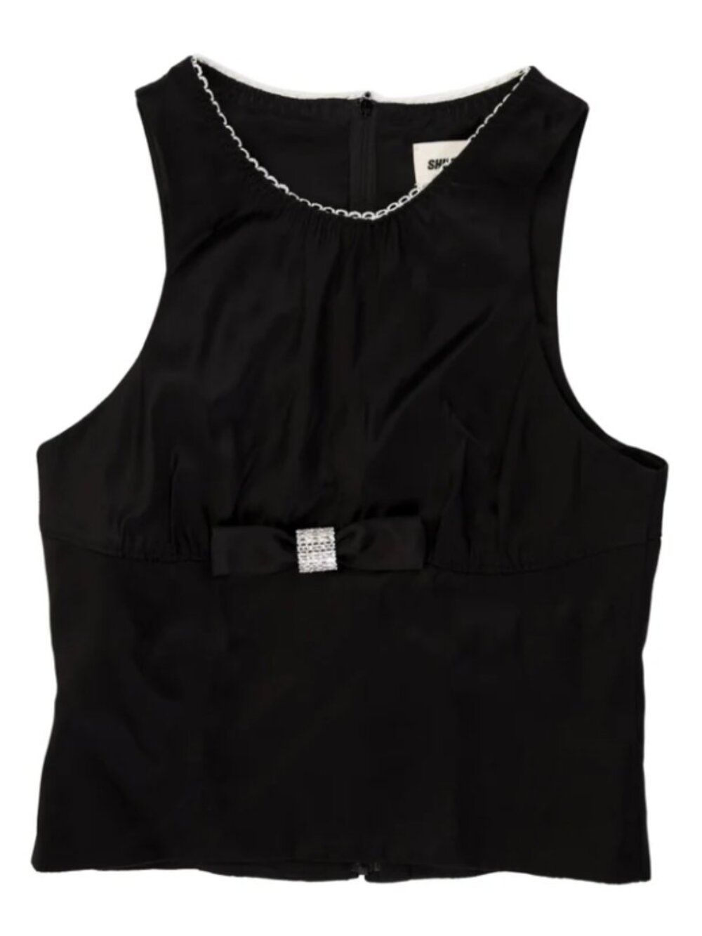 Shushu/tong Square Neckline Sleeveless Top